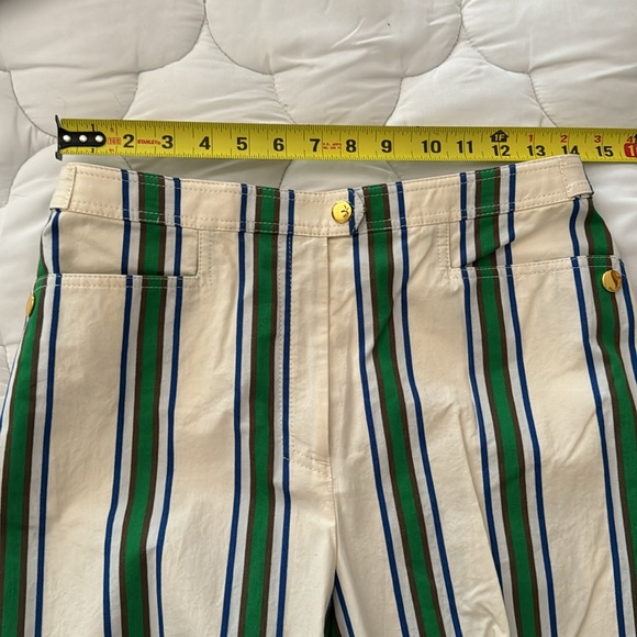 Tory Burch Awning stripe Pants.  Size 2. - Picture 6 of 11